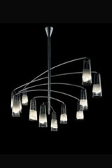 Colimaçon suspension mobile 12 lumières - Suspension by Barovier&Toso