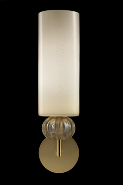 Gallia applique classique contemporain avec boule de cristal vert or