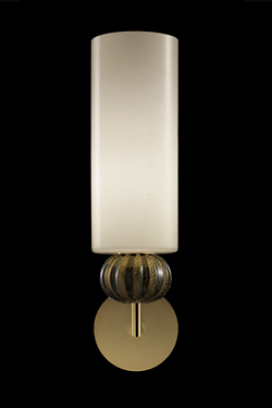 Gallia applique classique contemporain avec boule de cristal vert or