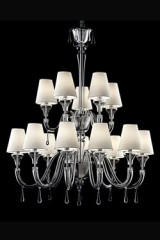 Maryland lustre néoclassique en cristal de Venise 14 lumières - Lustre by Barovier&Toso