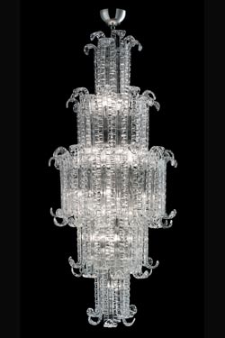 New Felci lustre Art Déco en Cristal de Venise 18 lumières - Lustre by Barovier&Toso