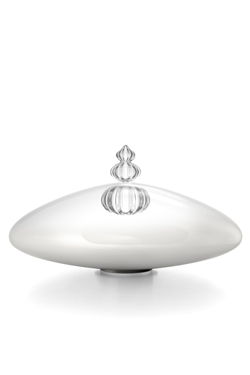 Padma lampe de table contemporaine de Murano blanc et transparent
