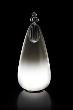 Padma lampe de table en cristal de Murano gris et noir - Lampe de table by Barovier&Toso
