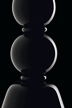 Palladiano applique noire en cristal de Venise 2 lumières