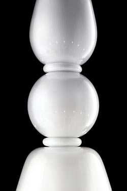 Palladiano lustre en cristal de Venise blanc opaque 12 lumières
