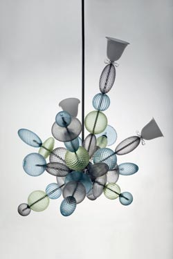 Perseus asymmetric ice tones pendant with 15 lights - Pendants by Barovier&Toso