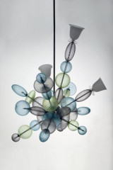 Perseus asymmetric ice tones pendant with 15 lights - Pendants by Barovier&Toso