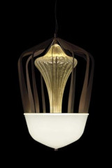 Robin contemporary pendant lamp in gold - Pendants by Barovier&Toso