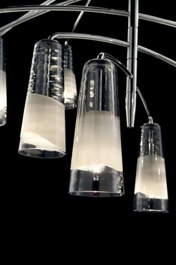 Spiral mobile pendant 12 lights