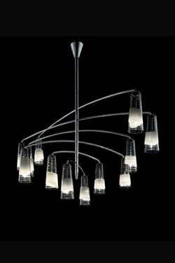 Spiral mobile pendant 12 lights - Pendants by Barovier&Toso