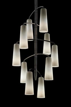 Vertical mobile pendant 10 lights  - Pendants by Barovier&Toso