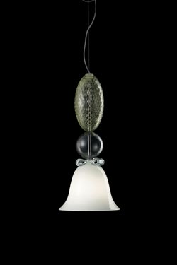 Perseus petite suspension contemporaine en cristal de Murano  - Suspension by Barovier&Toso