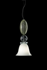 Perseus petite suspension contemporaine en cristal de Murano  - Suspension by Barovier&Toso