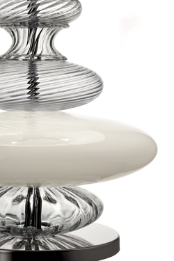 Pigalle lampe de table Belle Époque en cristal de Murano