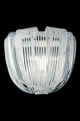 Plissé applique en cristal de Murano à rayures - Applique by Barovier&Toso