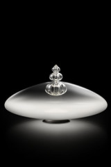 Padma contemporary table lamp in white and transparent Murano crystal - Table lamps by Barovier&Toso