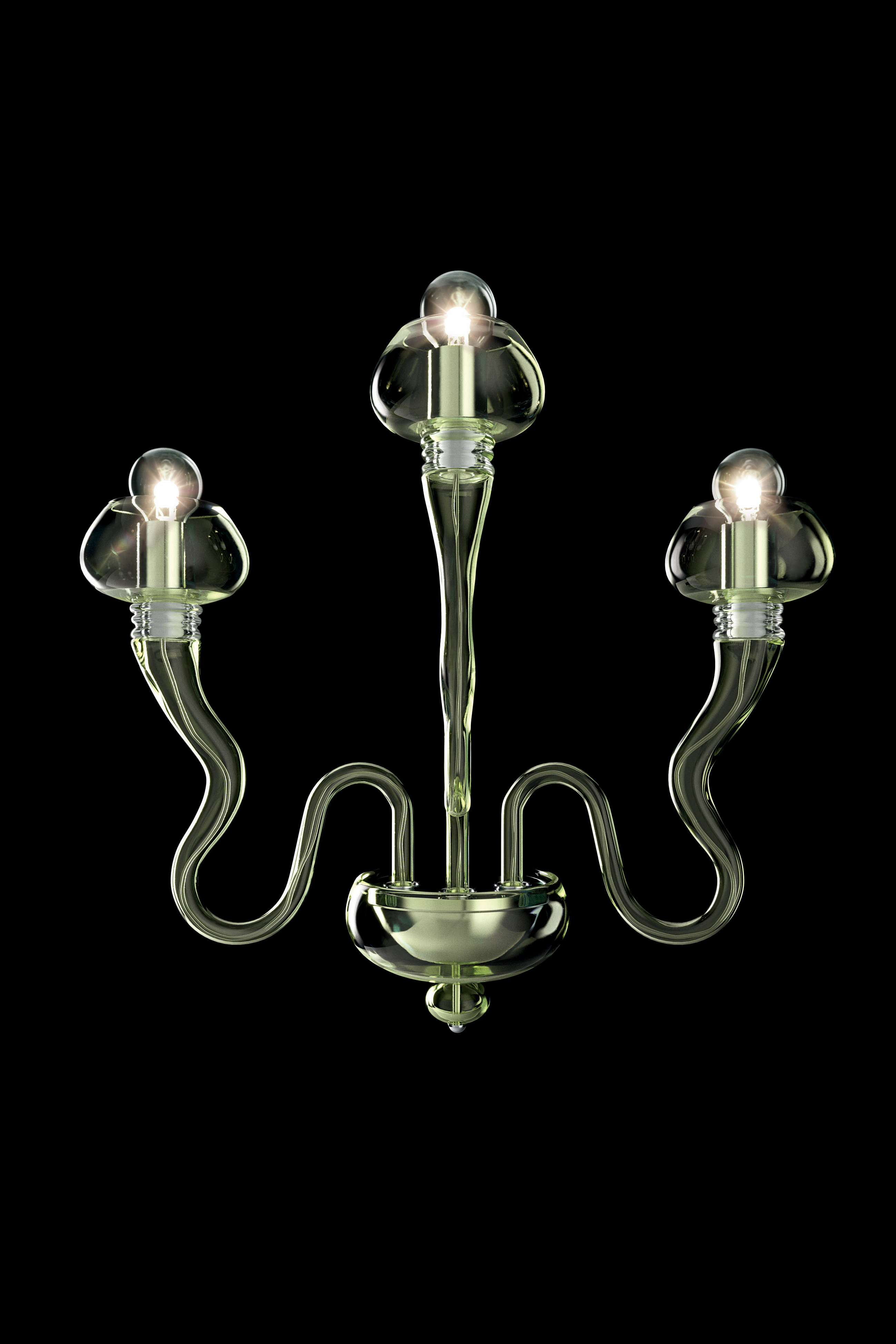 Bissabossa green Venetian crystal wall lamp - Wall lights by Barovier&Toso