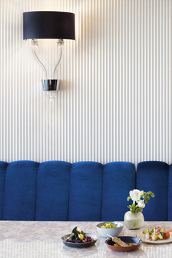 Pandora crystal wall lamp with black shade 2 lights<br/>