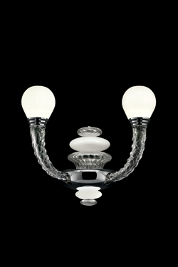 Pigalle 2-light Belle Époque white wall lamp - Wall lights by Barovier&Toso