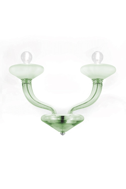 Windsor applique contemporaine épurée en cristal vert citron - Applique by Barovier&Toso