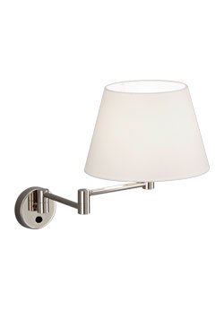 Applique de chevet 2 articulations en nickel poli - Applique by Baulmann Leuchten