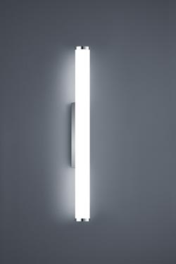 Applique de salle de bain forme tube en métal chromé 60cm - Salle de bains by Baulmann Leuchten