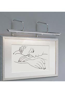 Applique pour tableau nickel poli 55cm  - Eclairage tableau by Baulmann Leuchten