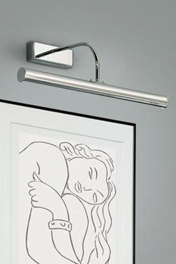 Applique tableau en nickel poli 50cm - Eclairage tableau by Baulmann Leuchten