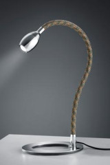 Desk lamp on flexible foot in camouflage color textile - Desk lamps by Baulmann Leuchten