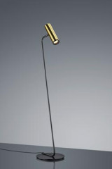 Reading lamp Design polished gold and black thin foot - Floor lamps by Baulmann Leuchten