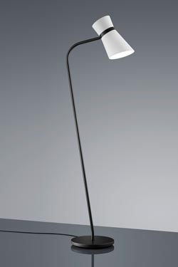 Reading lamp in matte black metal - Floor lamps by Baulmann Leuchten