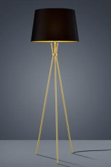 Lampadaire trépied en laiton satiné  - Lampadaire by Baulmann Leuchten