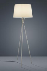 Lampadaire trépied en nickel satiné  - Lampadaire by Baulmann Leuchten