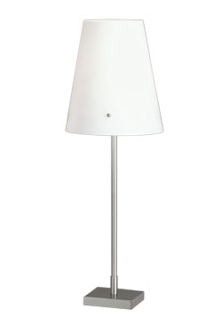 Lampe de table Design avec abat-jour conique blanc - Lampe de table by Baulmann Leuchten