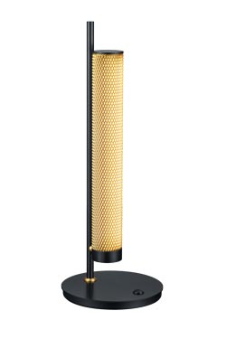 Lampe de table en cylindre doré - Lampe de table by Baulmann Leuchten