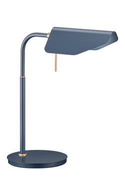 Lampe de table orientable en métal gris-bleu - Lampe de table by Baulmann Leuchten