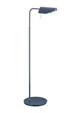Liseuse contemporaine orientable en métal gris-bleu - Lampadaire by Baulmann Leuchten