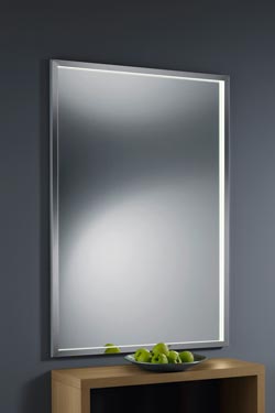 Miroir lumineux 60x90cm cadre en acier poli  - Salle de bains by Baulmann Leuchten