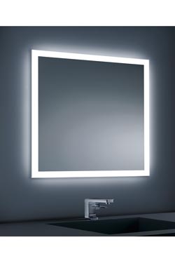 Miroir lumineux carré 70cm - Salle de bains by Baulmann Leuchten
