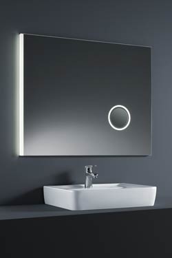 Miroir lumineux LED avec partie grossissante intégrée - Salle de bains by Baulmann Leuchten