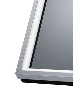 Miroir lumineux rectangulaire avec éclairage LED intégré