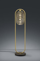 Petit lampadaire Design en verre et doré - Lampadaire by Baulmann Leuchten