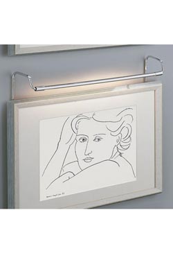 Picture light in polished nickel 52.5cm - Picture lighting by Baulmann Leuchten