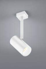 Adjustable spotlight in matt white metal - Spotlights by Baulmann Leuchten