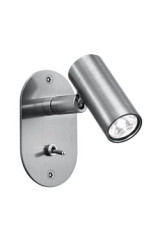 Small adjustable bedside reading light in matt nickel finish - Spotlights by Baulmann Leuchten