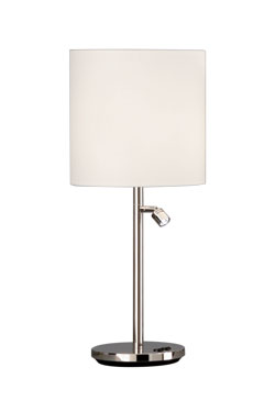 Bedside lamp with integrated LED reading light - Table lamps by Baulmann Leuchten