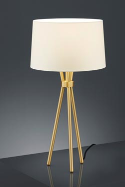 Matte brass tripod table lamp - Table lamps by Baulmann Leuchten