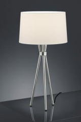 Tripod table lamp in polished nickel - Table lamps by Baulmann Leuchten