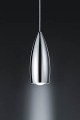 Très petite suspension fuseau métal chromé - Suspension by Baulmann Leuchten