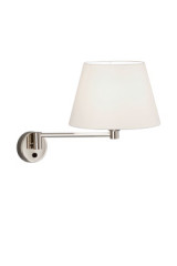 Bedside wall lamp with adjustable arm and switch - Wall lights by Baulmann Leuchten